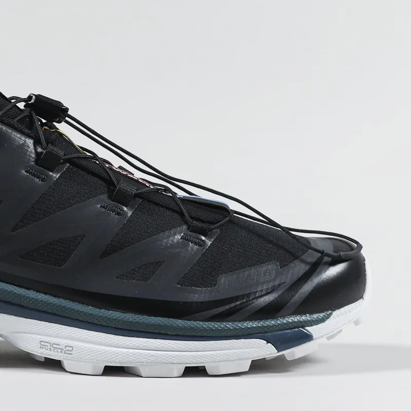 Salomon x And Wander XT-6 Shoes Black Deep Teal Legion Blue-6