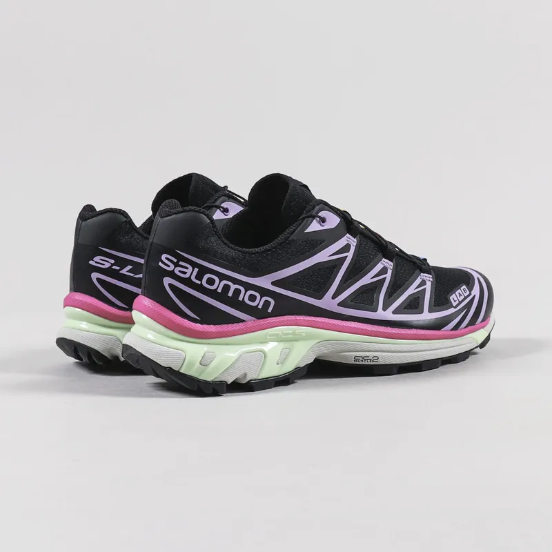 Salomon XT-6 Shoes Black Nimbus Cloud Lavender-2
