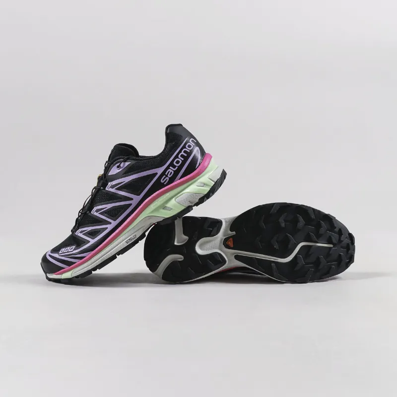 Salomon XT-6 Shoes Black Nimbus Cloud Lavender-1