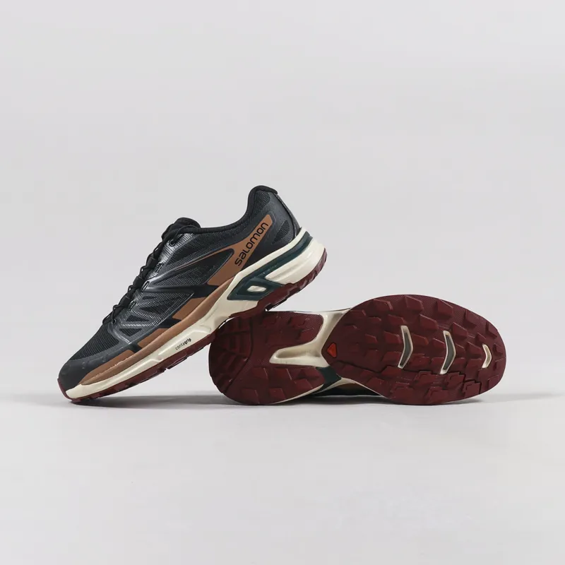 Salomon XT-Wings 2 Shoes Black Bleached Sand Ponderosa Pine-1