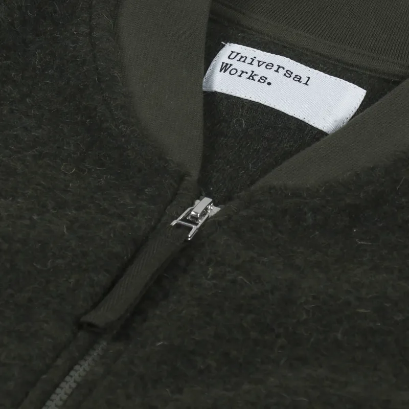 Universal Works Zip Waistcoat Olive-6
