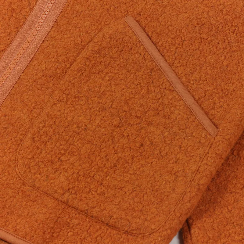 Universal Works Zip Liner Jacket Orange Tibet Fleece-6