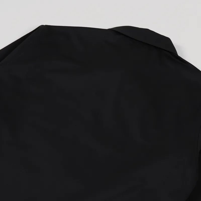 Stussy Zip Up Work LS Shirt Black-5