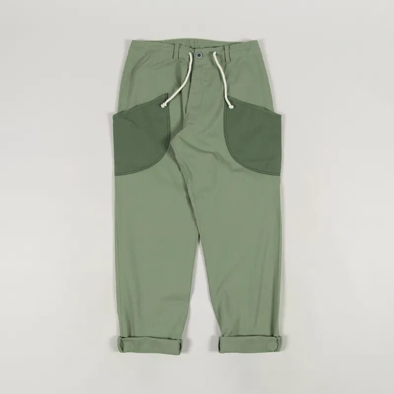 TSPTR Mens Casual Zuma Pants Herringbone Twill Olive Sage Trouser