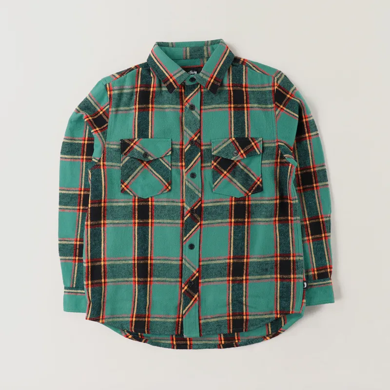 トップス stussy tartan check flannel ls shirt L stussy tartan check flannel ls shirt L
