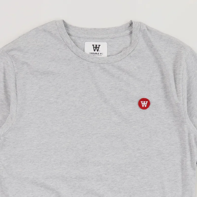 Wood Wood Ace T Shirt Grey Melange-1