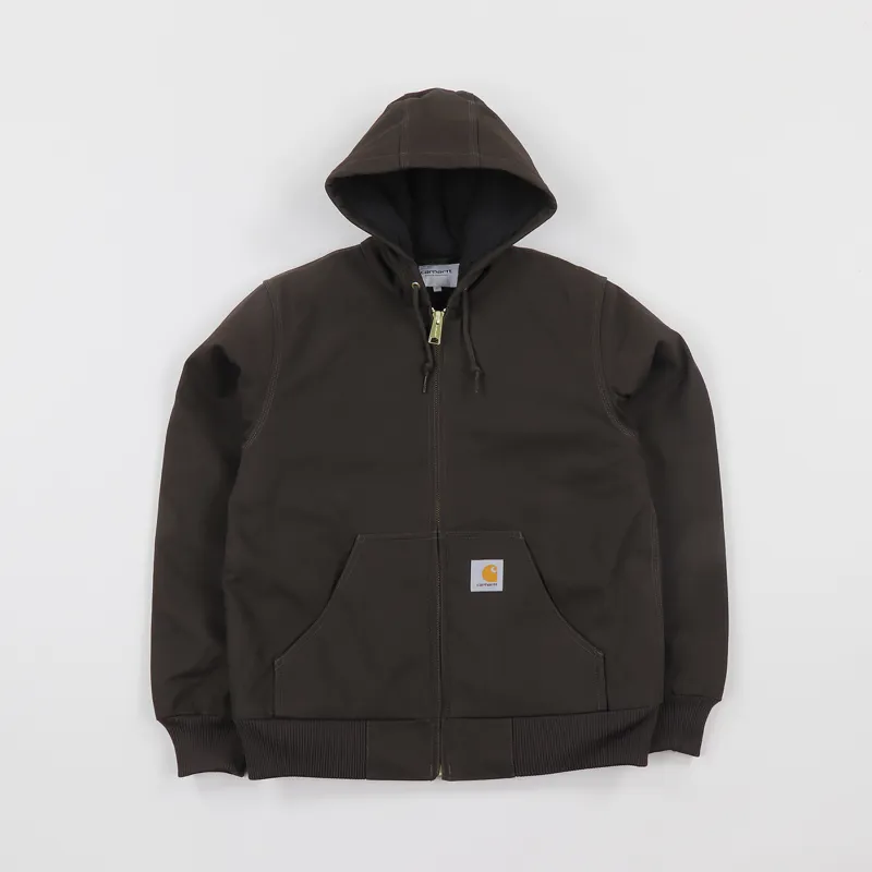 Carhartt WIP Mens Active Winter Canvas Jacket Tobacco Brown