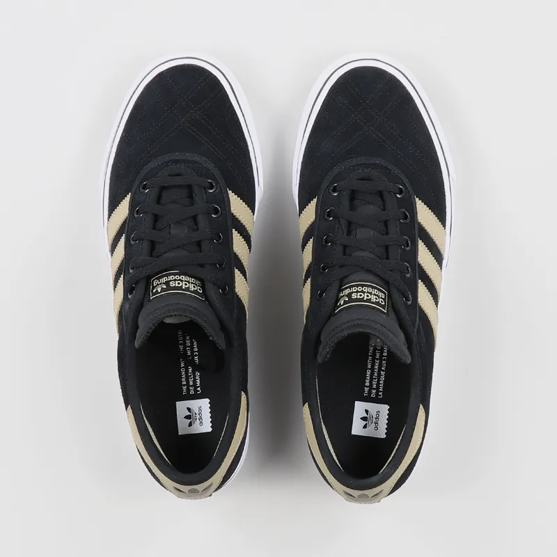 Adidas Skateboarding Adi Ease Premiere Shoes Black Raw Gold White-6