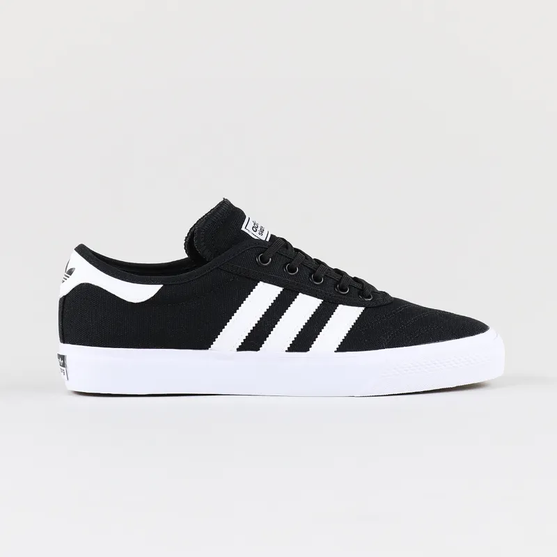 Adidas Adi Ease Premiere Canvas Skate Shoes Black White Gum