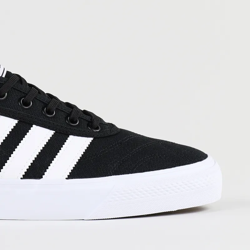 Adidas Skateboarding Adi Ease Premiere Canvas Shoes Black White Gum-2