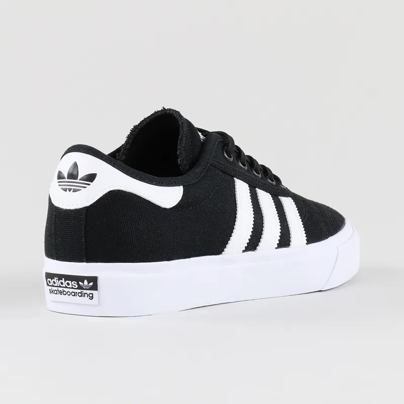 Adidas Adi Ease Premiere Canvas Skate Shoes Black White Gum