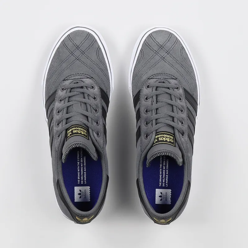 Adidas Skateboarding Adi Ease Premiere Shoes Granite Black White-6