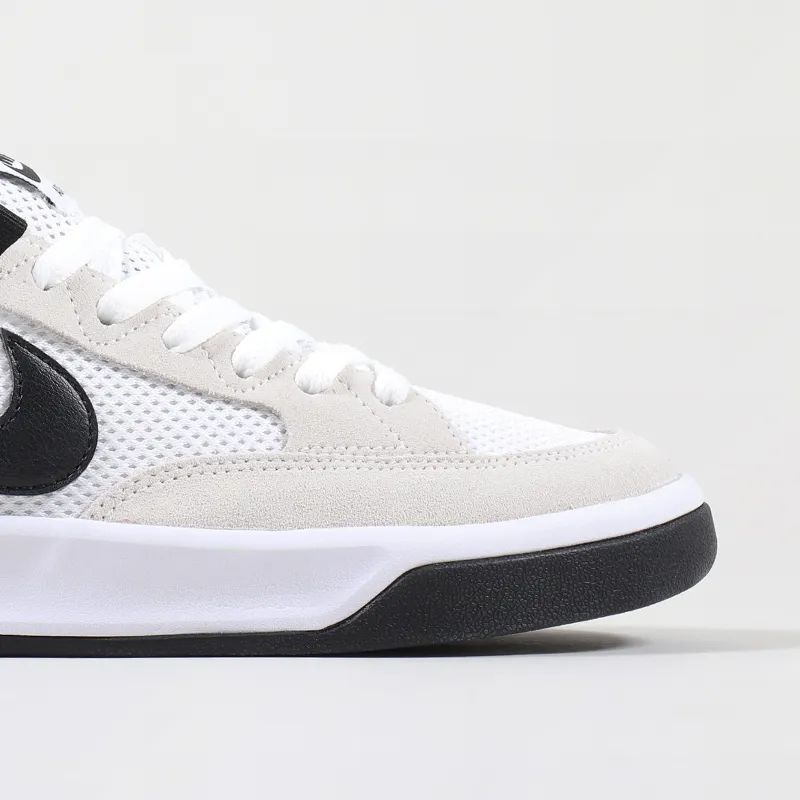 Nike SB Adversary Shoes White Black-3