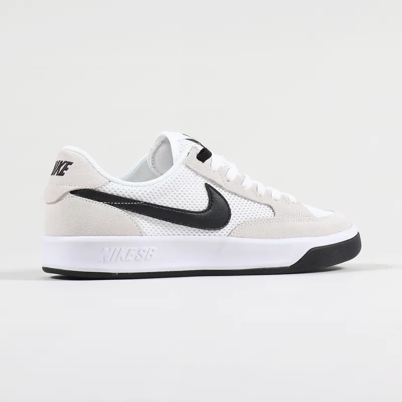 Nike SB Adversary Shoes White Black-6
