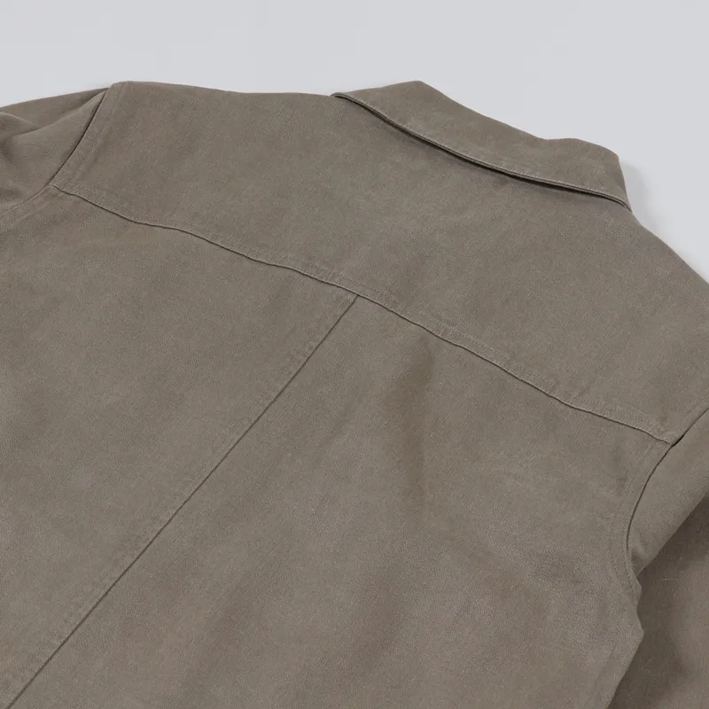 Afends Troop Hemp Jacket Covert Green-12