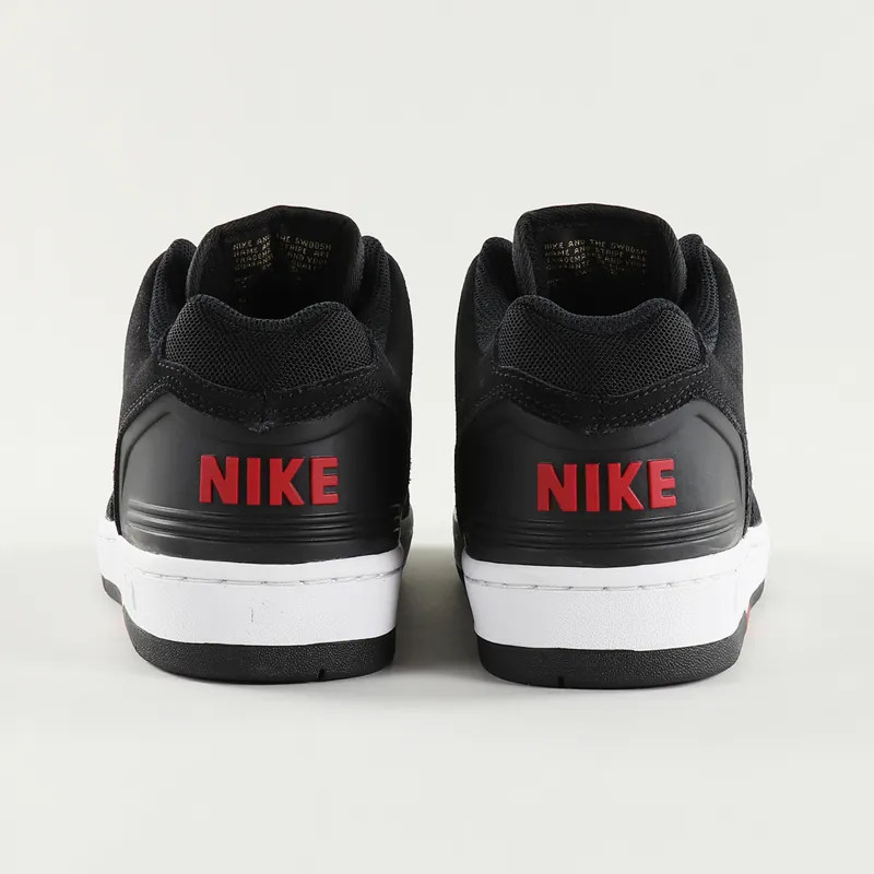 Nike SB Air Force II Low Shoes Black Gym Red Deep Forest-6