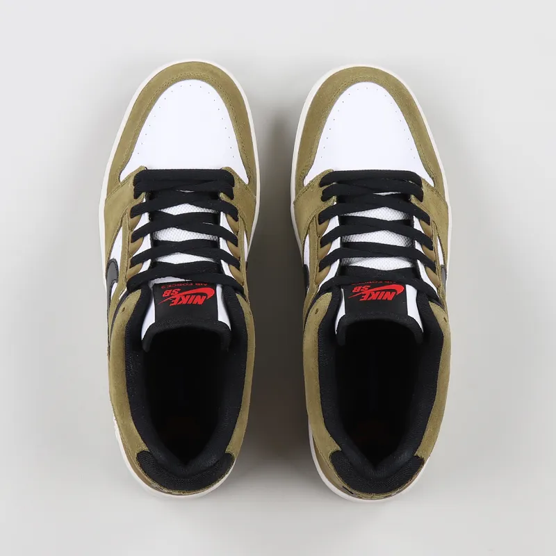 Nike SB Air Force II Low Shoes Lichen Brown Black White-6