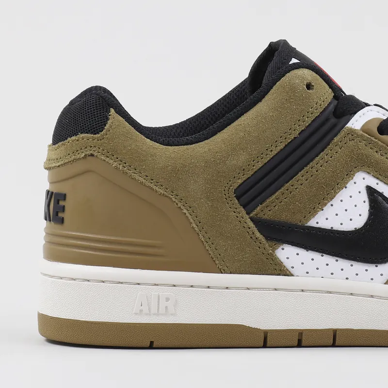 Nike SB Air Force II Low Shoes Lichen Brown Black White-1