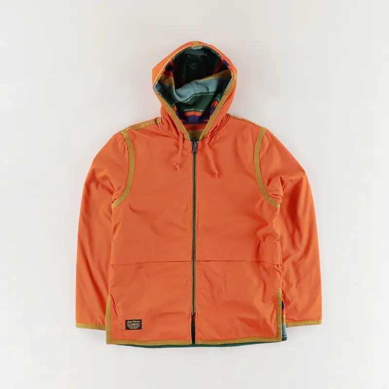Nigel Cabourn x Element Alder Blanket Fleece Jacket Orange Multi
