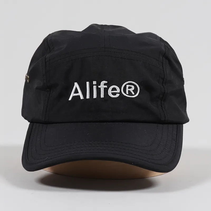 Alife 5 Panel Generic Logo Hat Black-2