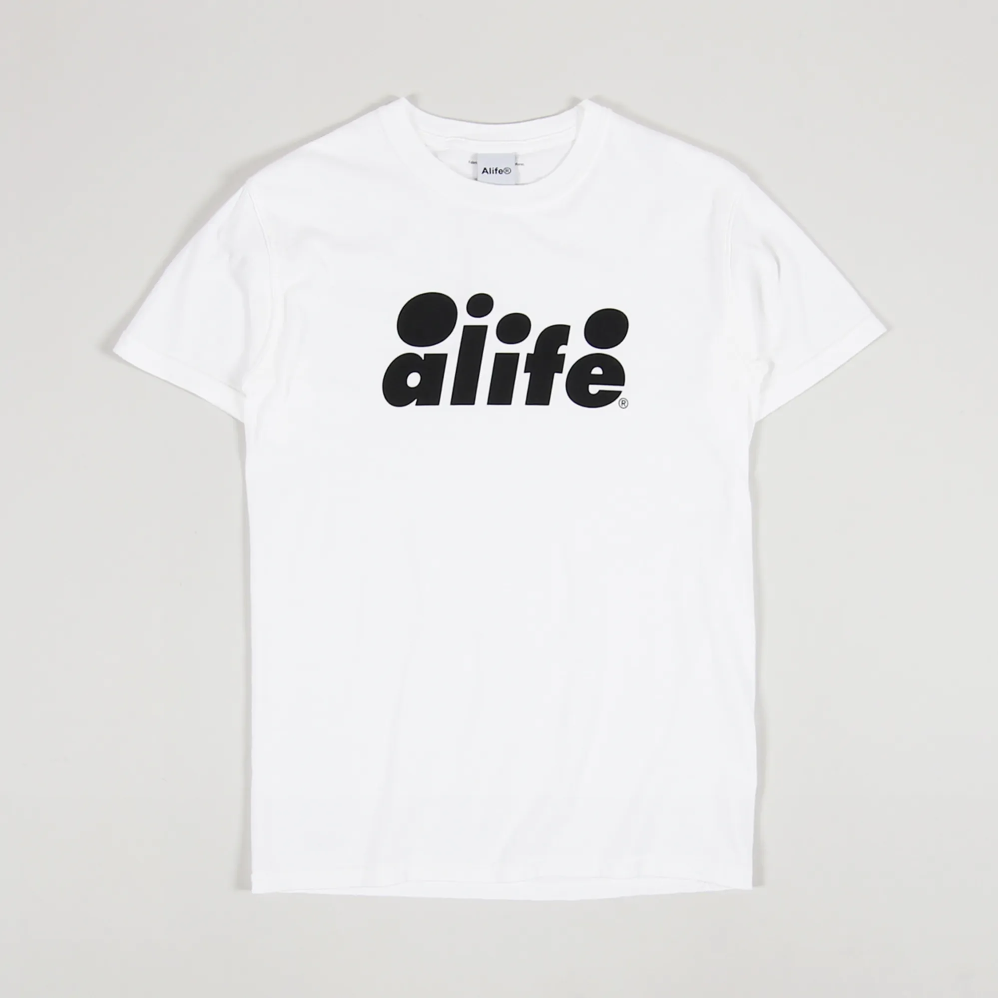 Alife Bubble Logo T Shirt White Black - Main Image
