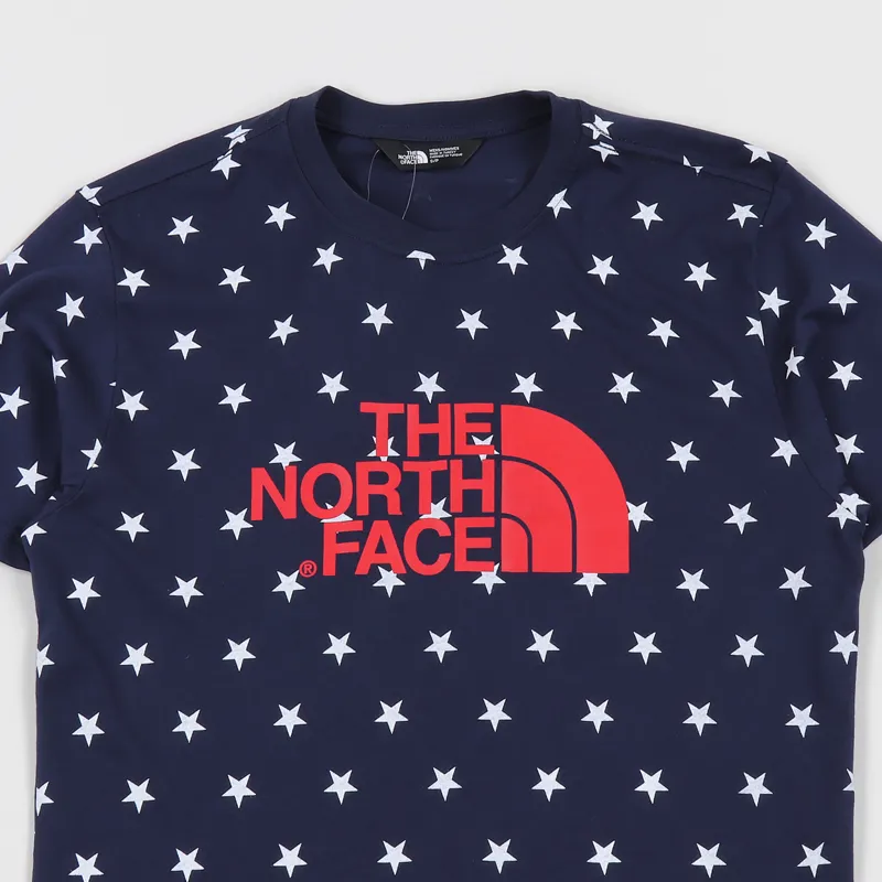 The North Face IC T Shirt Blue Star Print-1