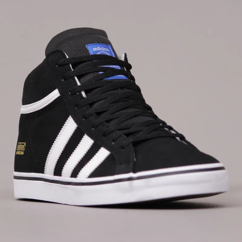 Adidas Americana Vin Mid Shoes - Black, Running White and Bluebird-4