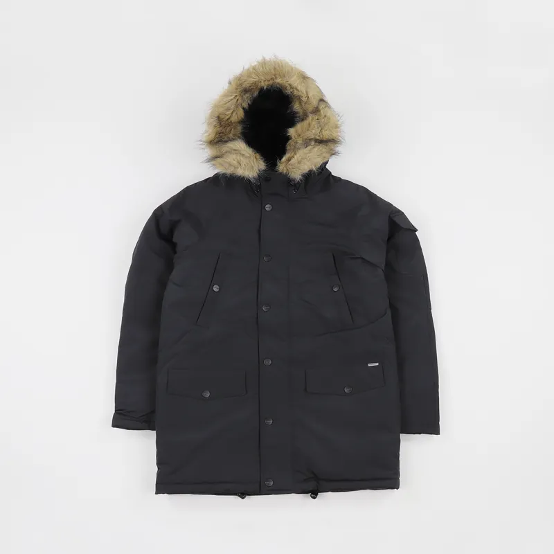 Bukken visie Gevoelig voor Carhartt Work In Progress Anchorage Parka Jacket Black Coat