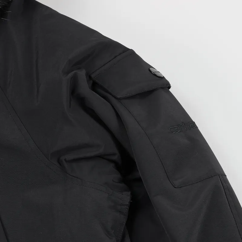 Carhartt WIP Anchorage Parka Jacket Black-4