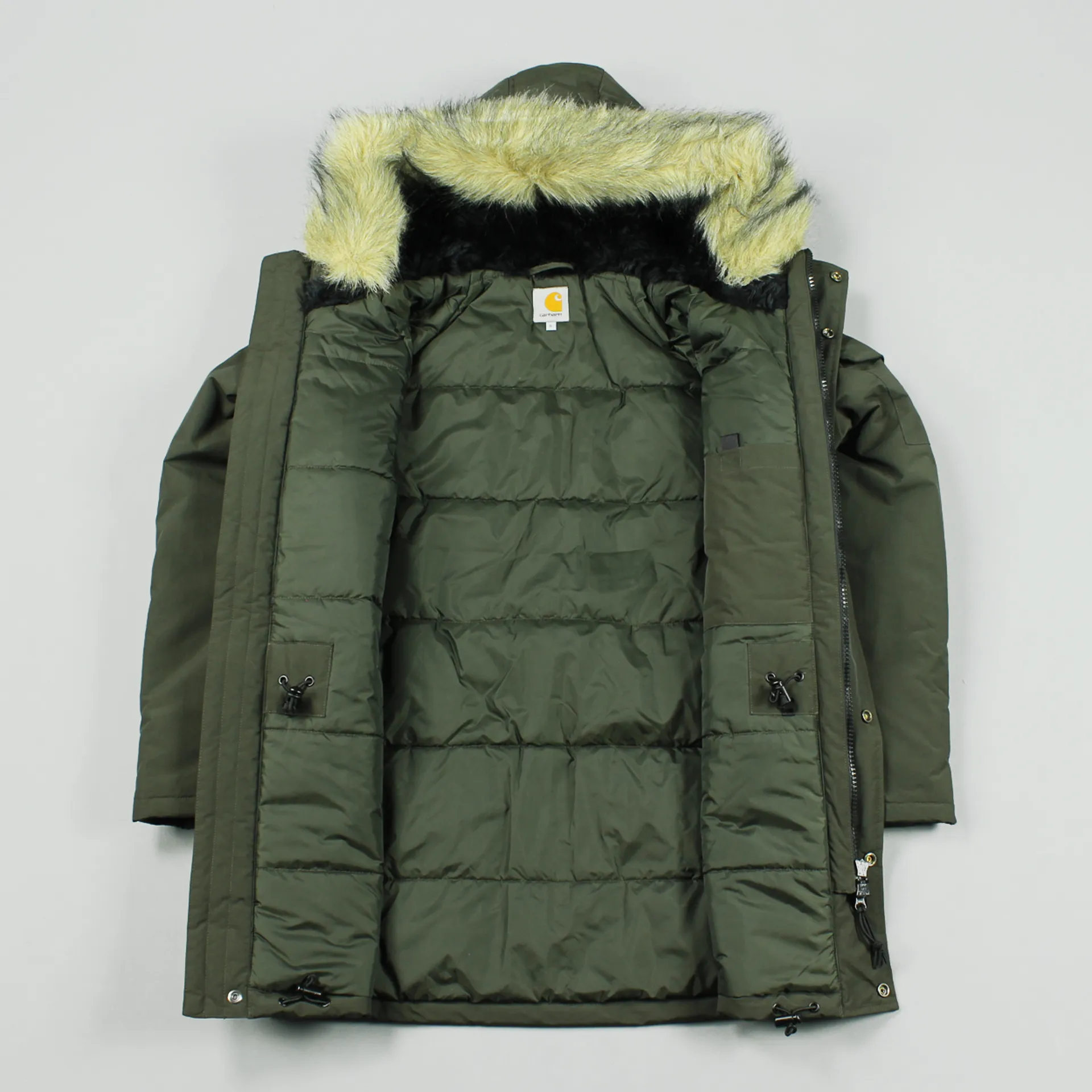 Carhartt Anchorage Parka Jacket Black Forest Green