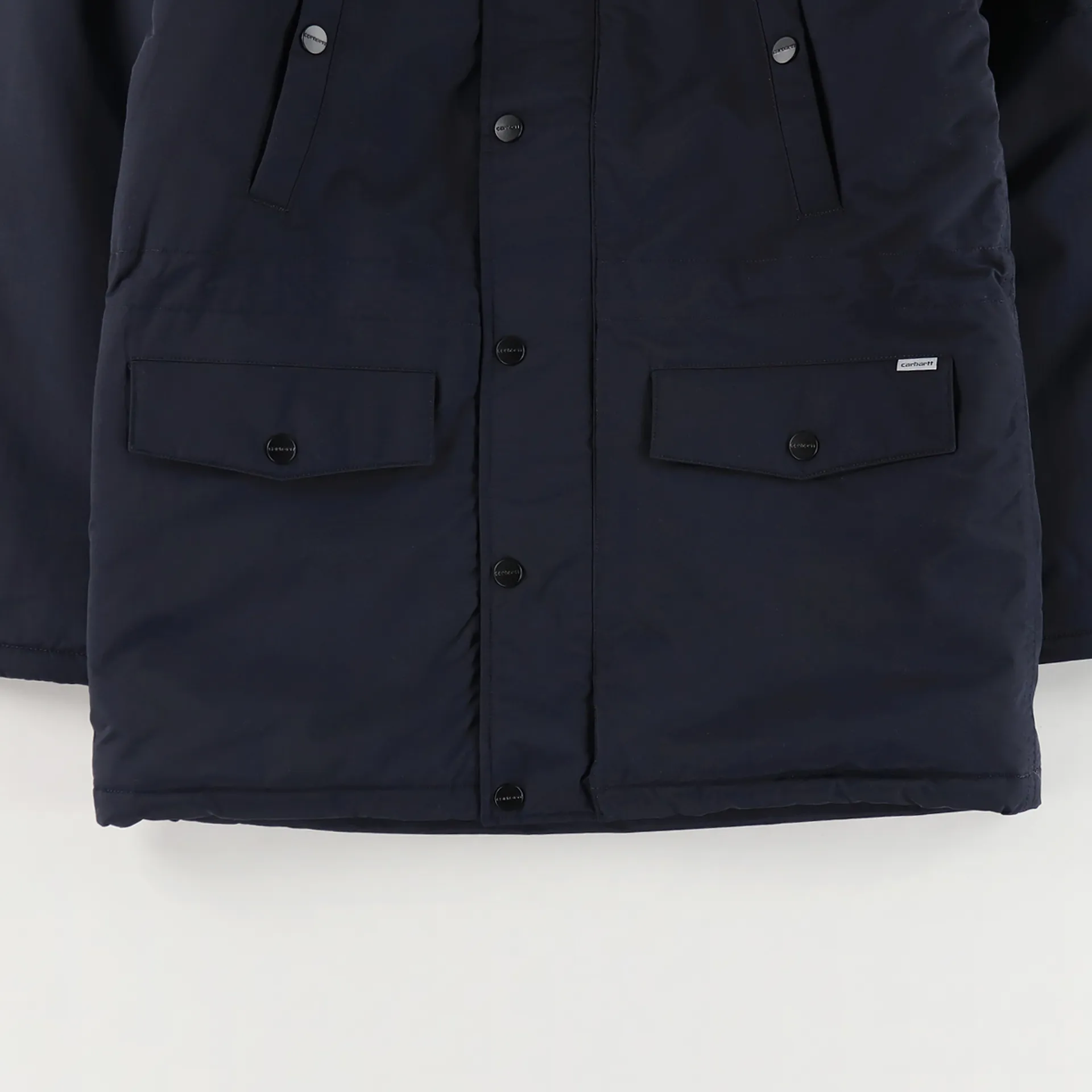 Carhartt WIP Mens Winter Anchorage Parka Jacket Dark Navy Black