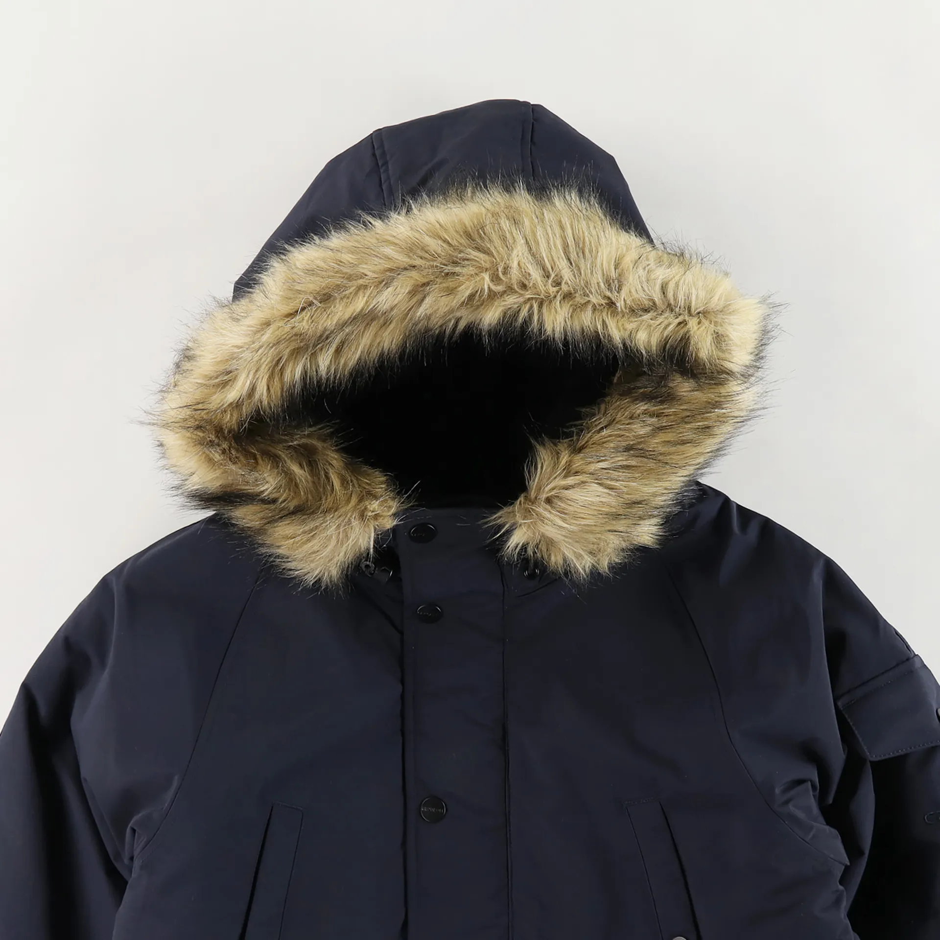 Carhartt WIP Mens Winter Anchorage Parka Jacket Dark Navy Black
