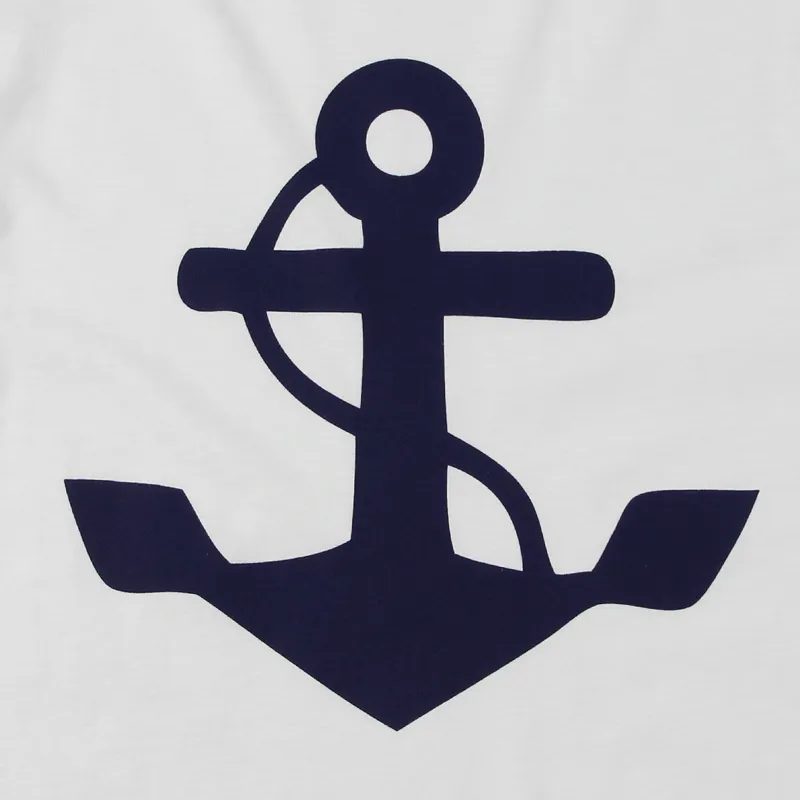 Makia Anchor T Shirt White-1