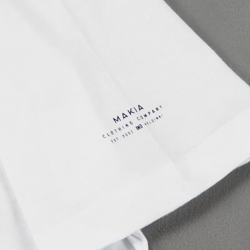 Makia Anchor T Shirt White-2