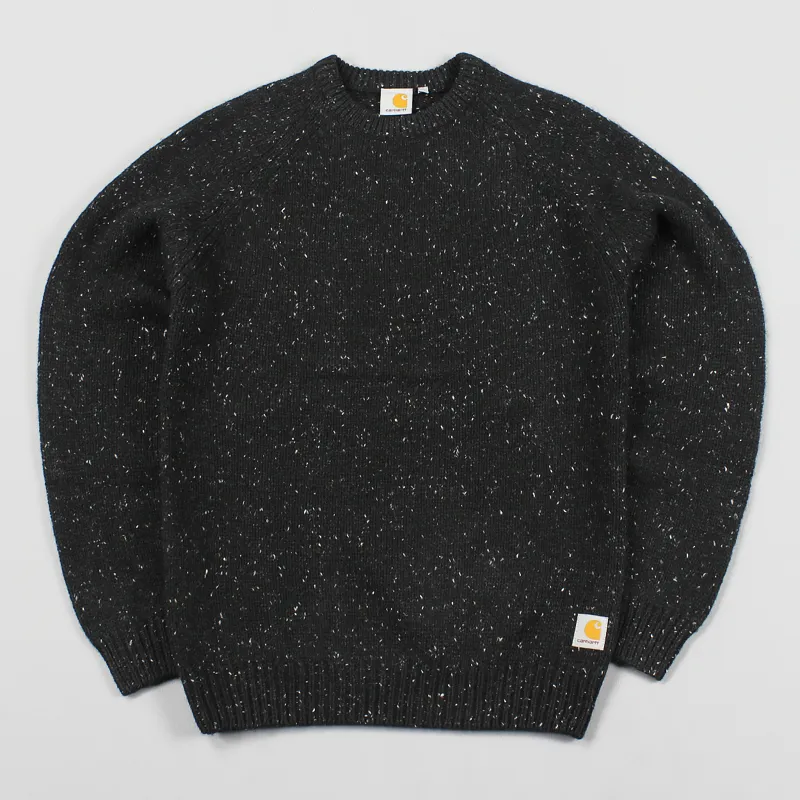 Carhartt Anglistic Knit Sweater Black Heather
