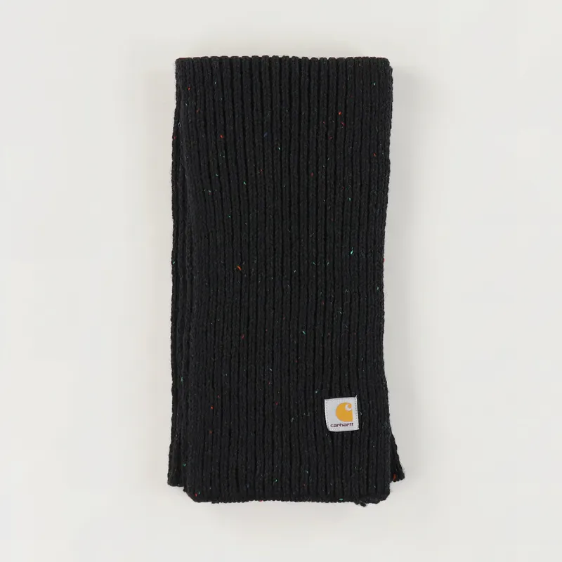 Carhartt WIP Anglistic Plain Scarf Black Heather