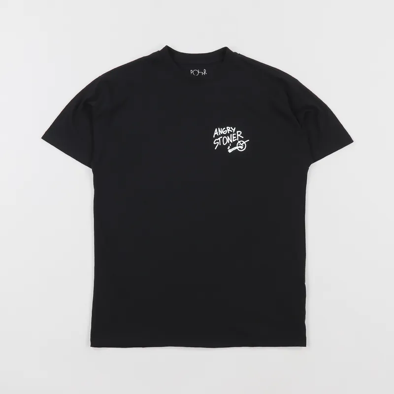 Polar Skate Co. Angry Stoner T Shirt Black-1