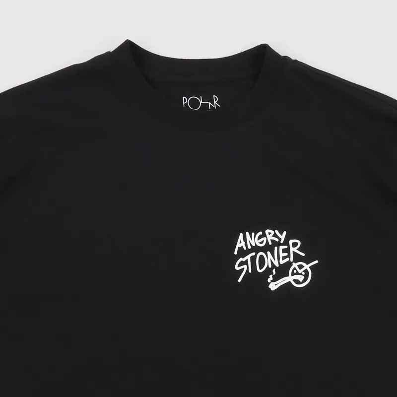 Polar Skate Co. Angry Stoner T Shirt Black-2