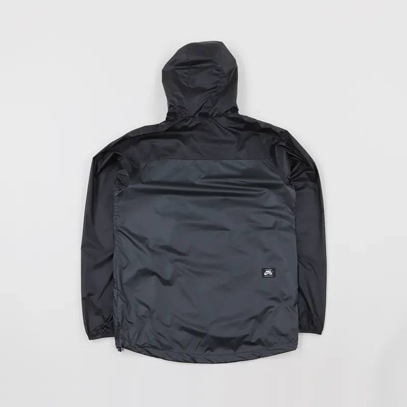 Nike SB Anorak Jacket Black Anthracite Solar Red-7