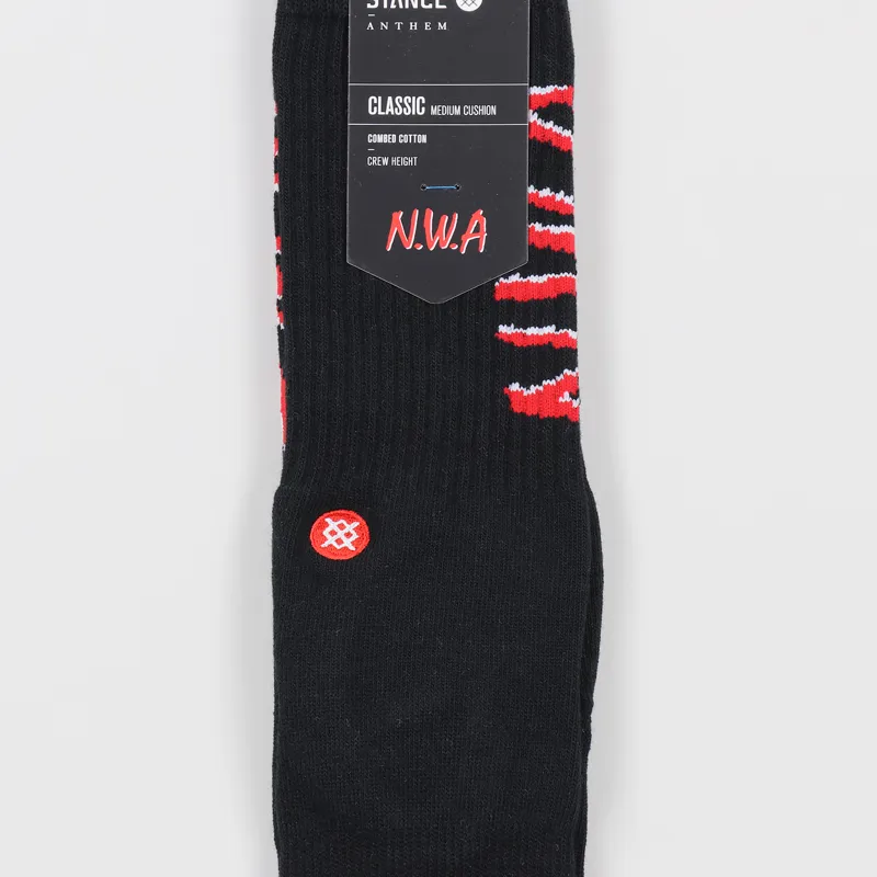 Stance Anthem NWA Socks Black-1