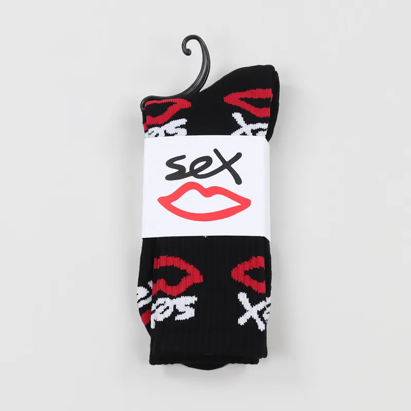 Sex Skateboards AOP Socks Black