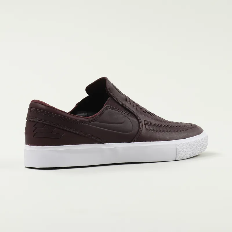 Nike SB Janski Slip On Remastered Crafted Shoes Mahogany White-4