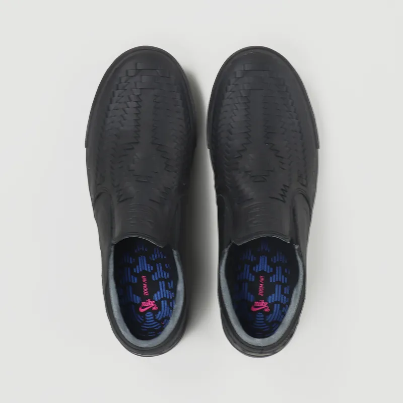 Nike SB Janski Slip On Remastered Crafted Shoes Black Black-7
