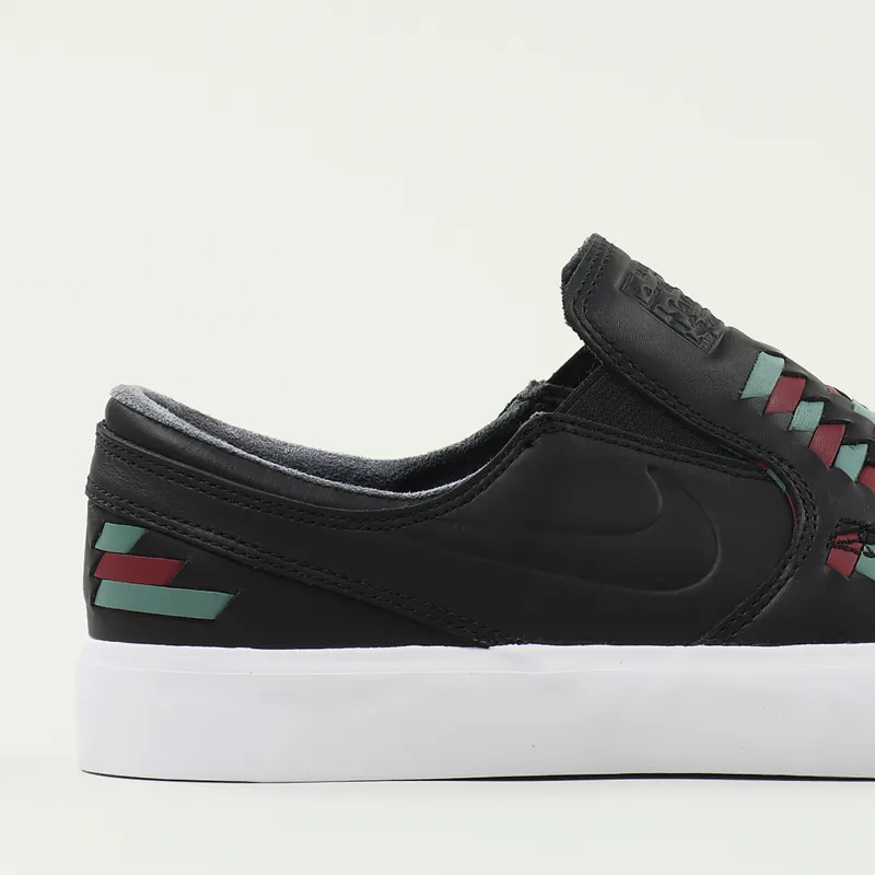 Nike SB Janski Slip On Remastered Crafted Shoes Black Bicoastal Red-1