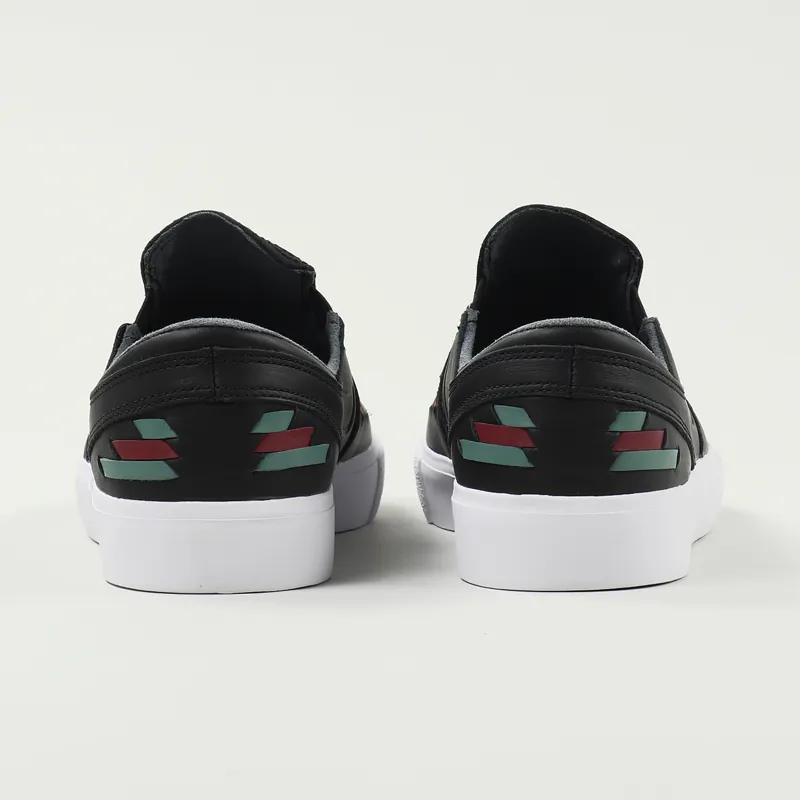 Nike SB Janski Slip On Remastered Crafted Shoes Black Bicoastal Red-5