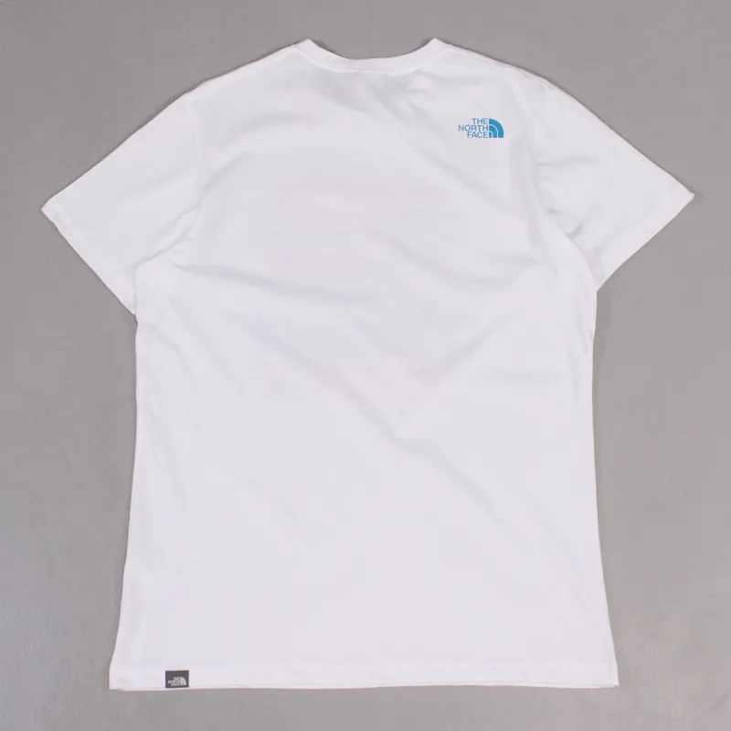 ★★THE NORTH FACE★★ White Label Team Archive Short Sleeve North Face never stop exploring t-shirt in white