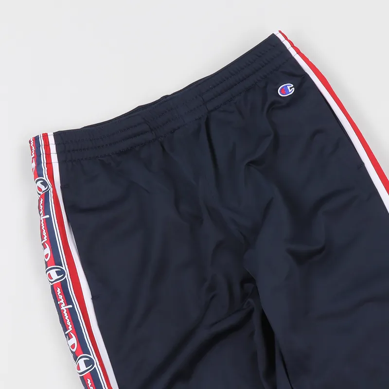 Champion Sweat Mens Archive Jacquard Logo Tape Track Pants Navy