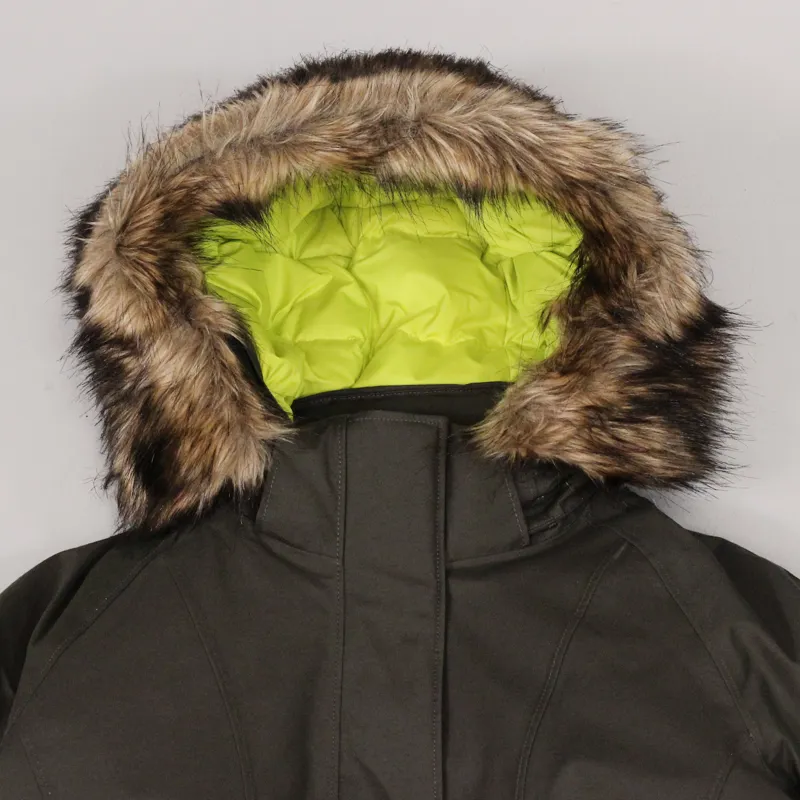 The North Face Womens Arctic Parka Black Ink Green-1