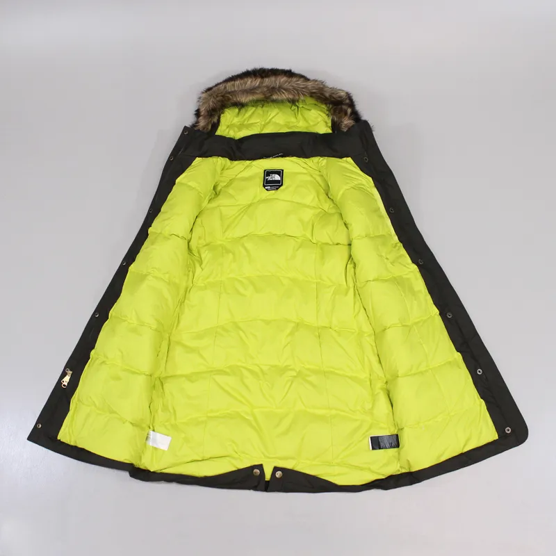 The North Face Womens Arctic Parka Black Ink Green-4
