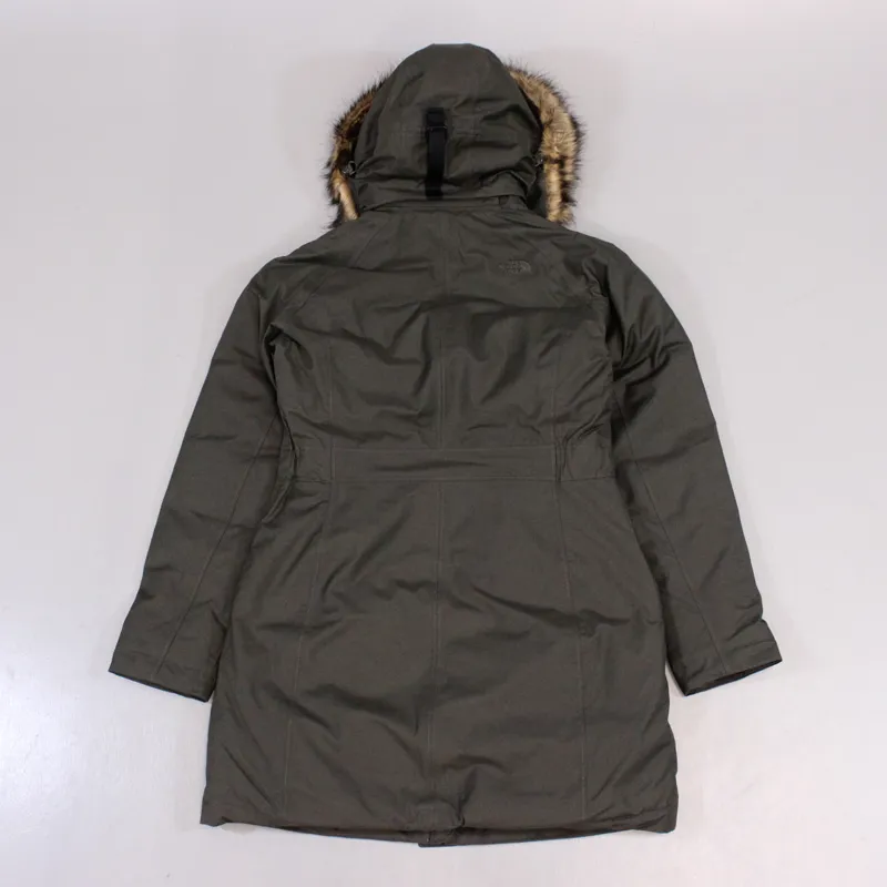 The North Face Womens Arctic Parka Black Ink Green-5